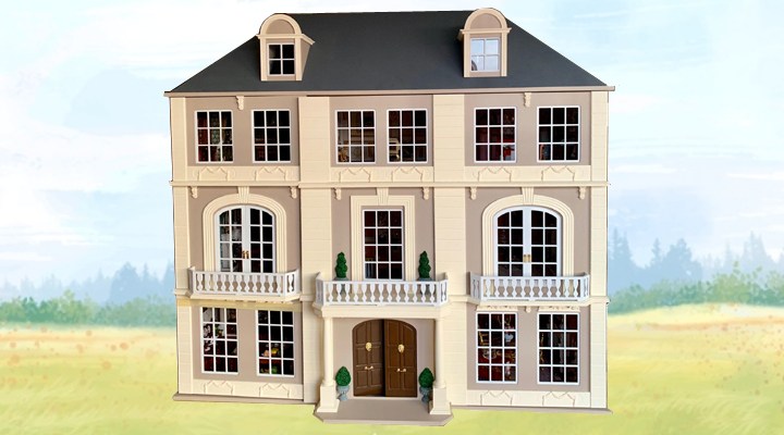 1/12 échelle maison de poupées le woodstock 8 chambre maison kit médiéval dans le style par dhd