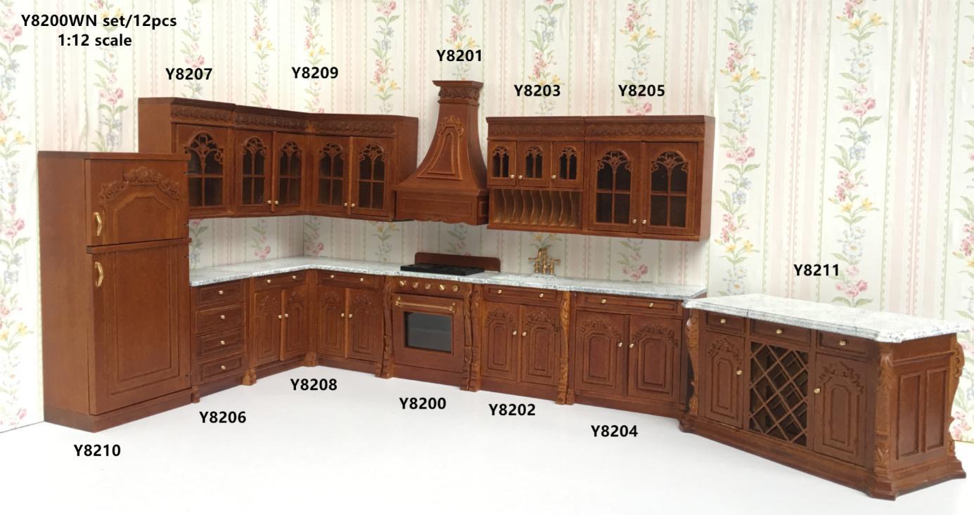 Produit miniature, référence YY8200set, Couleur : Noyer (WN)