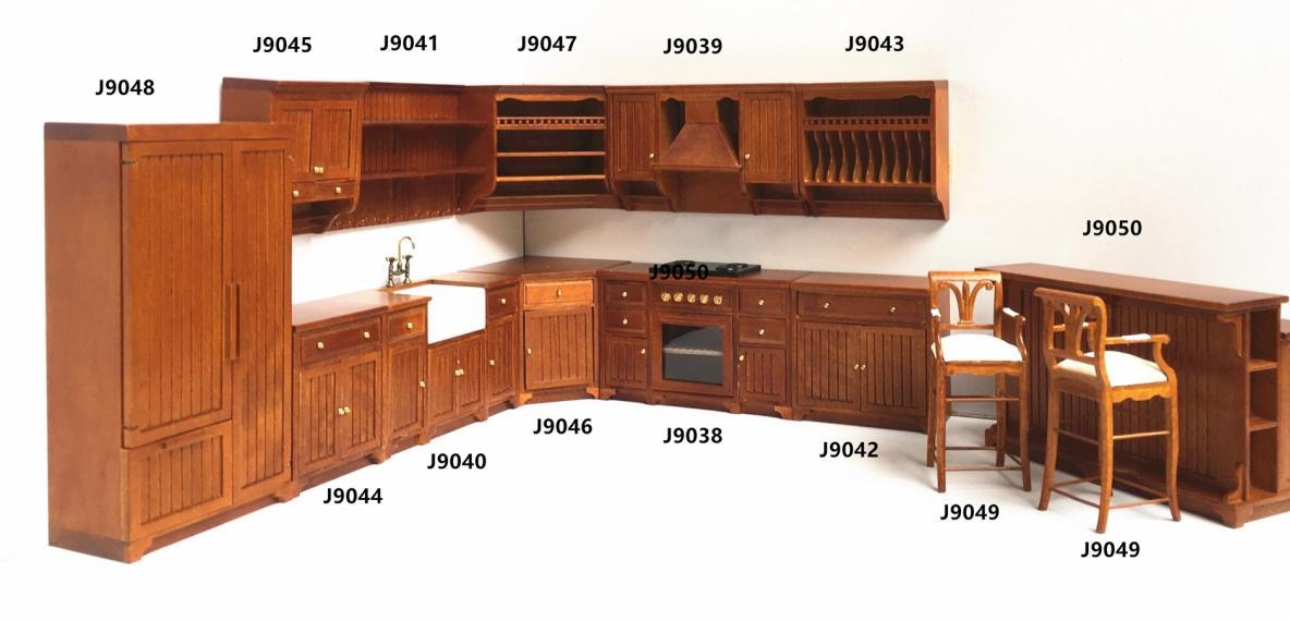 Produit miniature, référence JJ09038set, Couleur : Noyer (WN)